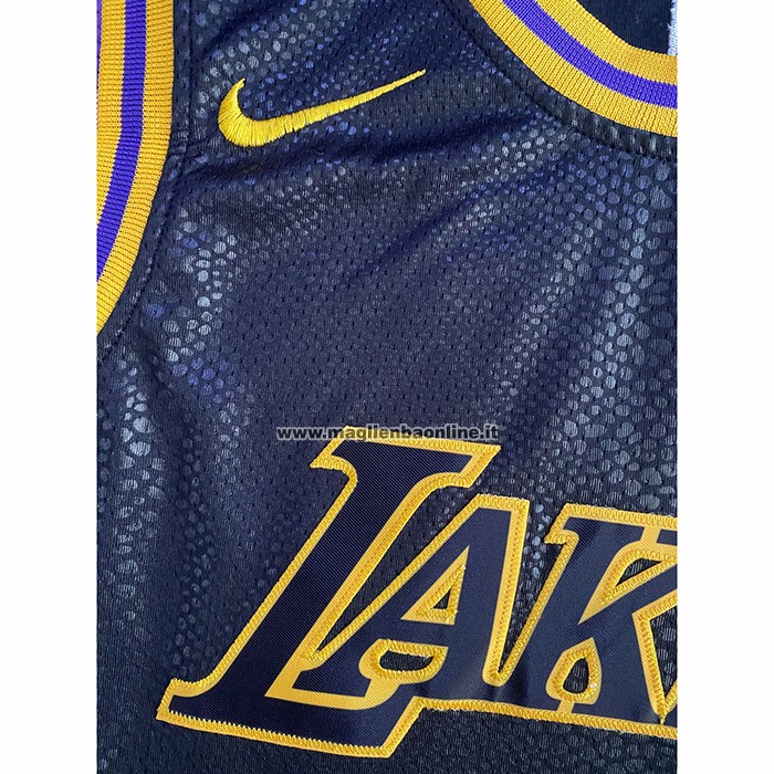 Maglia Los Angeles Lakers Anthony Davis NO 3 Citta 2019 Nero